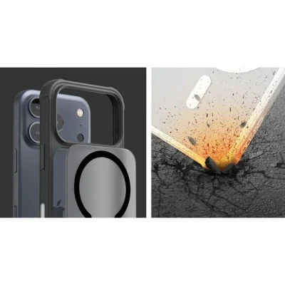 Arareee Duple Magsafe Armor Slim Case For Iphone 17 Pro Max - Black